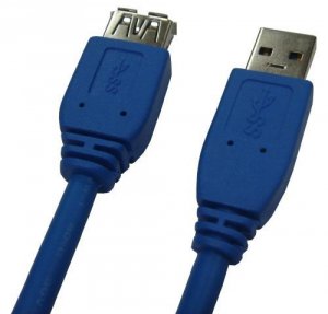 Qvs NZ3369 3ft, Blue, Usb A Male To Female - Usb - Extension Cable - 3