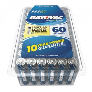 Rayovac 82460PPK (r) 824-60ppj Alkaline Batteries Reclosable Pro Pack 