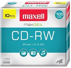 Maxell 630011 700mb 80-minute Cd-rws (10 Pk) Mxlcdrw10jc