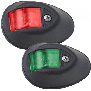 Perko 0602DP1BLK Led Sidelights - Redgreen - 12v - Black Housing