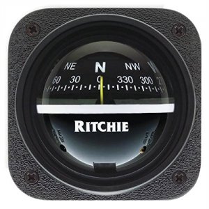 Ritchie V-537 V-537 Explorer Compass - Bulkhead Mount - Black Dial