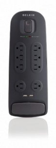 Belkin BV108050-06-BLK 8 Outlet Surge Protector With 2.1a Usb Charging