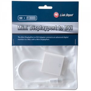 Link LD-ADT-MD-DVI Ld Mini Display Port Male To Dvi Female Adapter