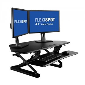 Loctek M4B Flexispot 41 Inch Wide Sit-stand Desktop Riser. Works Well 