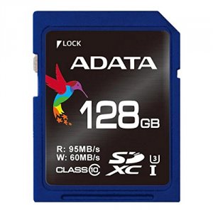 Adata ASDX128GUI3CL10-R Usa Premier Pro Sdxc Uhs-i Speed Class 3 (u3) 