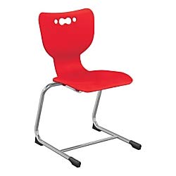 Mooreco 53218-5-RED Red Cantilever Chair (18 Inch - Set Of 5)