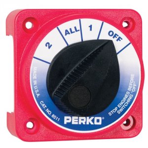 Perko 8511DP Compact Medium Duty Battery Selector Switch Wo Key Lock