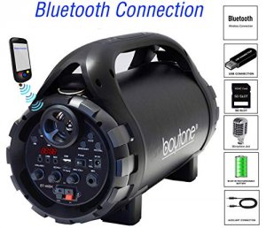 Boytone BT-46BK Bt-46bk Portable Bluetooth Indooroutdoor 2.1 Hi-fi Cyl