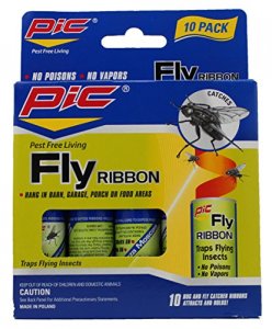 Pic PEPCOFR10B (r) Fr10b Fly Ribbon Bug  Insect Catcher, 10 Pk