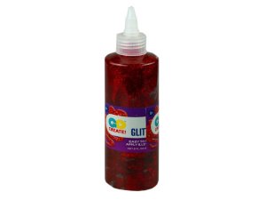 Bulk KM262 8 Oz Red Glitter Glue