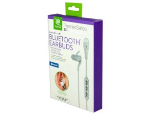 Bulk EN366 Premier Series White Bluetooth Earbuds