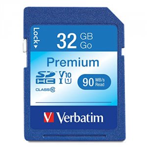 Verbatim 96871 32gb Premium Sdhc Memory Card, Uhs-i Class 10 - Class 1