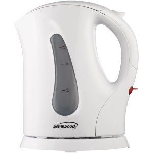 Brentwood KT-1610 1l Crdls Tea Kettle Wht