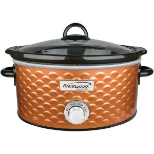 Brentwood SC-140C 4.5qt Slow Cker Sclp Orn