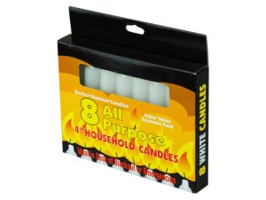 Bulk AF523 8 Pack 4quot; All-purpose Candles