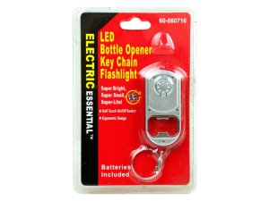 Bulk AT995 Bottle Opener Key Chain With Led Flashlight