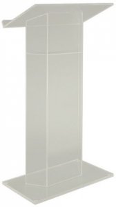 Amplivox SN307510 Traditional Rta Frosted Acrylic Lectern