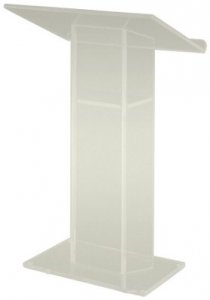 Amplivox SN305510 Large Top Frosted Acrylic Lectern