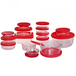 Anchor 13386AHG17 Food Storage Set 30pc Cherry