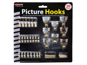 Bulk OT986 30 Pack Picture Hanging Hooks