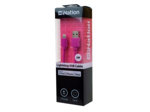 Bulk EN404 2m Lighting Usb Cable Pink