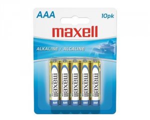 Maxell 723810 (r)  - Lr0310bp Alkaline Batteries (aaa; 10 Pk; Carded)