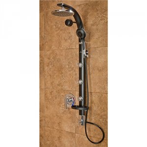 Pulse 1017-B Bonzai Shower System Black