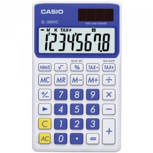 Casio SL-300VC-BE (r) Sih Solar Wallet Calculator With 8-digit Display