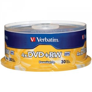 Verbatim 94834 Dvd+rw 4.7gb 4x With Branded Surface - 30pk Spindle - 4