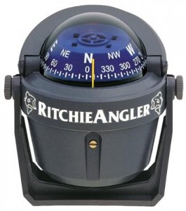 Ritchie RA-91 Ra-91 Angler Compass - Bracket Mount - Gray