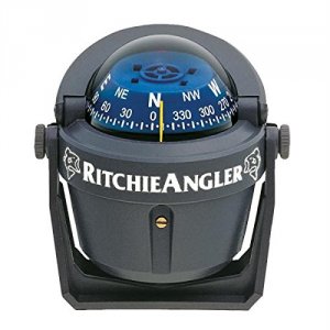 Ritchie RA-91 Ra-91 Angler Compass - Bracket Mount - Gray