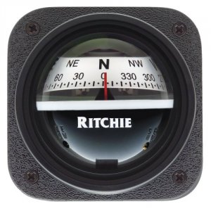 Ritchie V-537W V-537w Explorer Compass - Bulkhead Mount - White Dial