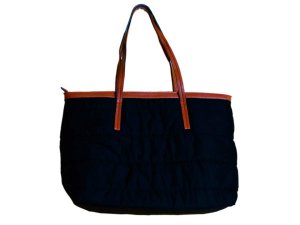 Bulk SC572 Black Puffy Tote