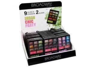 Bulk MK153 Broadway Eyes Eyeshadow And Blush Set In Countetop Display