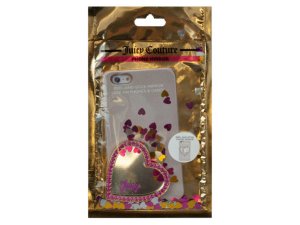 Bulk OP949 Juicy Couture Pink Heart Mirror Phone Sticker