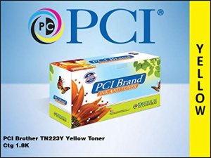 Pci TN223Y-PCI Brother Tn-223y (tn223y) Yellow Toner Cartridge 1800 Pa