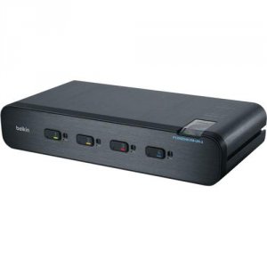 Linksys F1DN204KVM-UN-3 4 Port 2 Head Dphdmi Universal Skvm Wcac