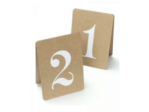 Bulk AF567 Rustic Table Numbers 1-12