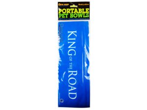 Bulk KL745 Portable Pet Bowl King Dog Theme