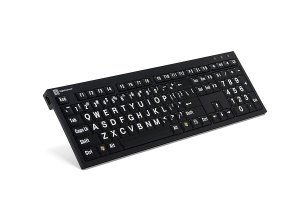 Logitech 8541647536 Logickeyboard Compatible With Large Print White On