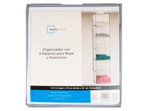 Bulk FD162 Mainstays 6 Shelf Closet Organizer