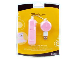 Bulk EN451 Pink Gdium Optical Slim Mouse