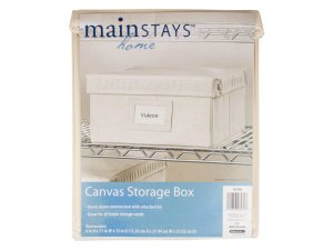 Bulk FD161 Mainstays 6in X 11 In Canvas Storage Box