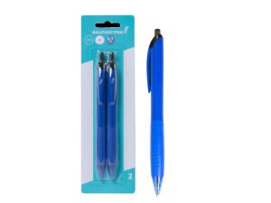 Bulk CI211 Retractable 0.7mm Ballpoint Pens, Blue (2pk)