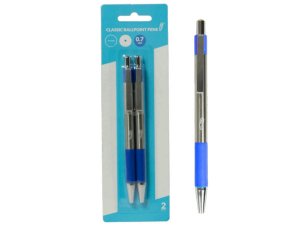 Bulk CI215 Retractable Classic Ballpoint Pens, Blue (2pk)