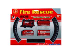 Bulk OT965 Battery Operated Firefighter Train With Rails