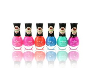 Bulk MK219 Apple Scented Nail Polish Assorted Colors In Display