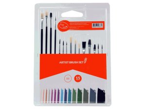 Bulk CI100 15-piece Artist Brush Set