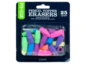 Bulk KA565 25 Pack Pencil Topper Erasers