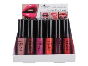 Bulk MK215 Butter Lip Sheen Tropical Collection Assorted In Display